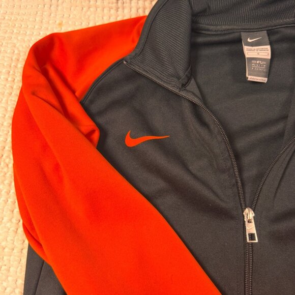 Nike San Francisco Giants Mens Medium Full-Zip Jacket Black/Orange Polyester - Picture 2 of 5